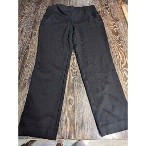 Chico's SO SLIMMING Womens Dress Pants 1 Ankle Black Straight Formal 31x25.5 193